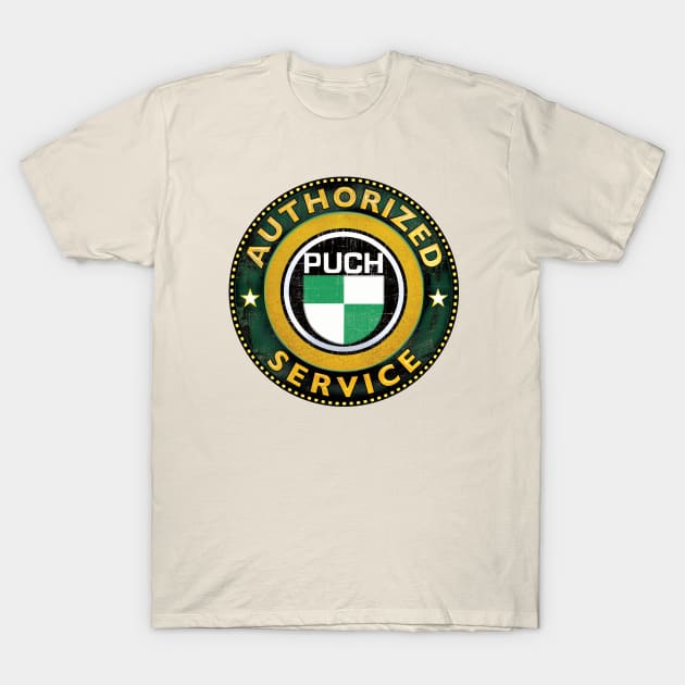 Authorized Service - Puch T-Shirt by Midcenturydave